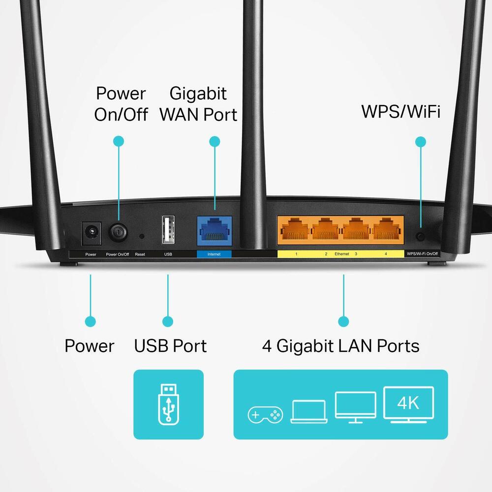 TP-Link Archer A9 AC1900 Wireless Dual Band MU-MIMO Gigabit WiFi Router