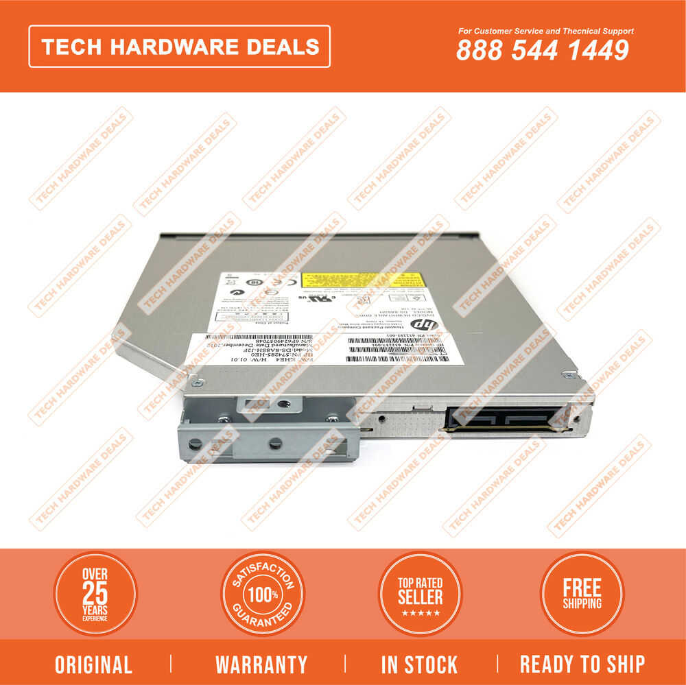 HP Slim SATA DVD RW JackBlack Optical Drive