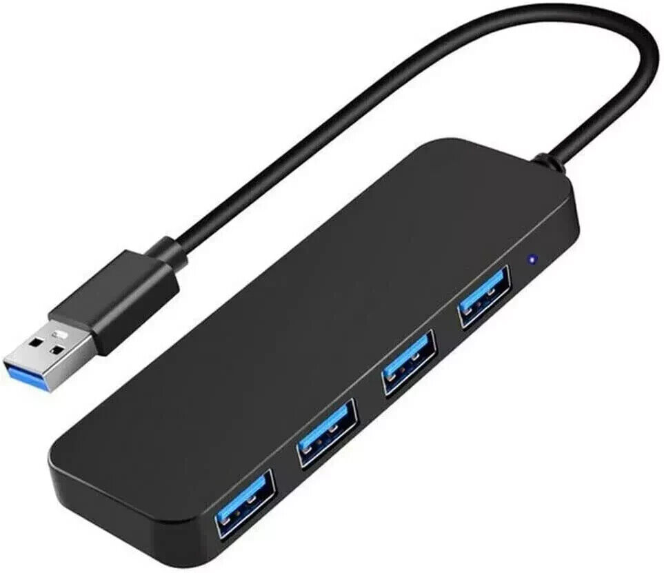 4-Port USB 3.0 Hub for Enhanced Connectivity