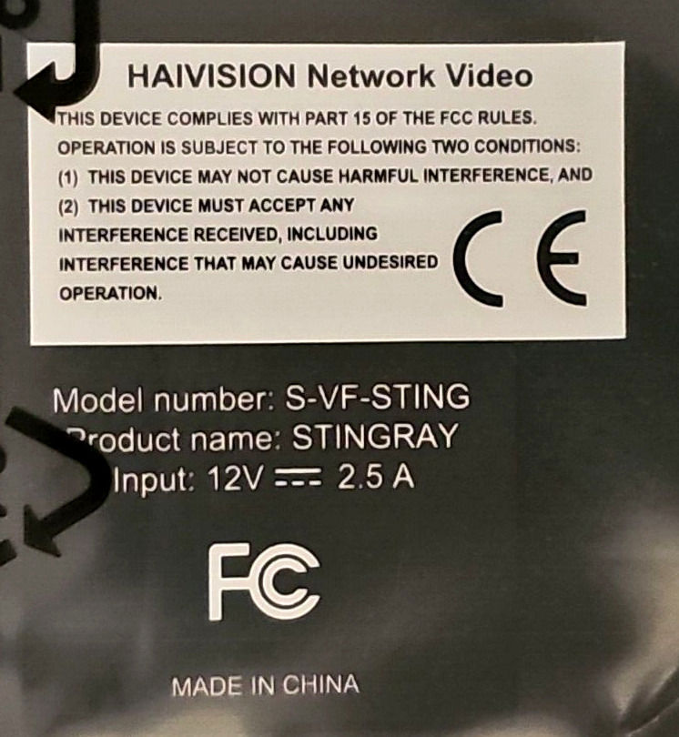 Haivision Network Video S-VF-Stingray Set Top Box