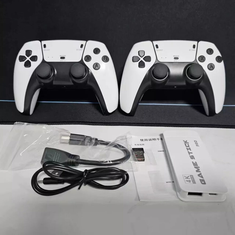 M15 4K 64G HDMI TV Video Game Stick with Gamepad and 2 Wireless Controllers