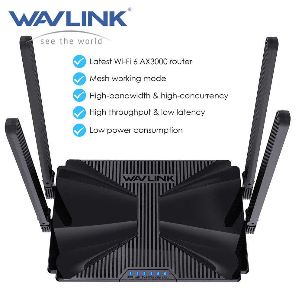 High-Speed Wi-Fi 6 Mesh Router with Gigabit Ports
