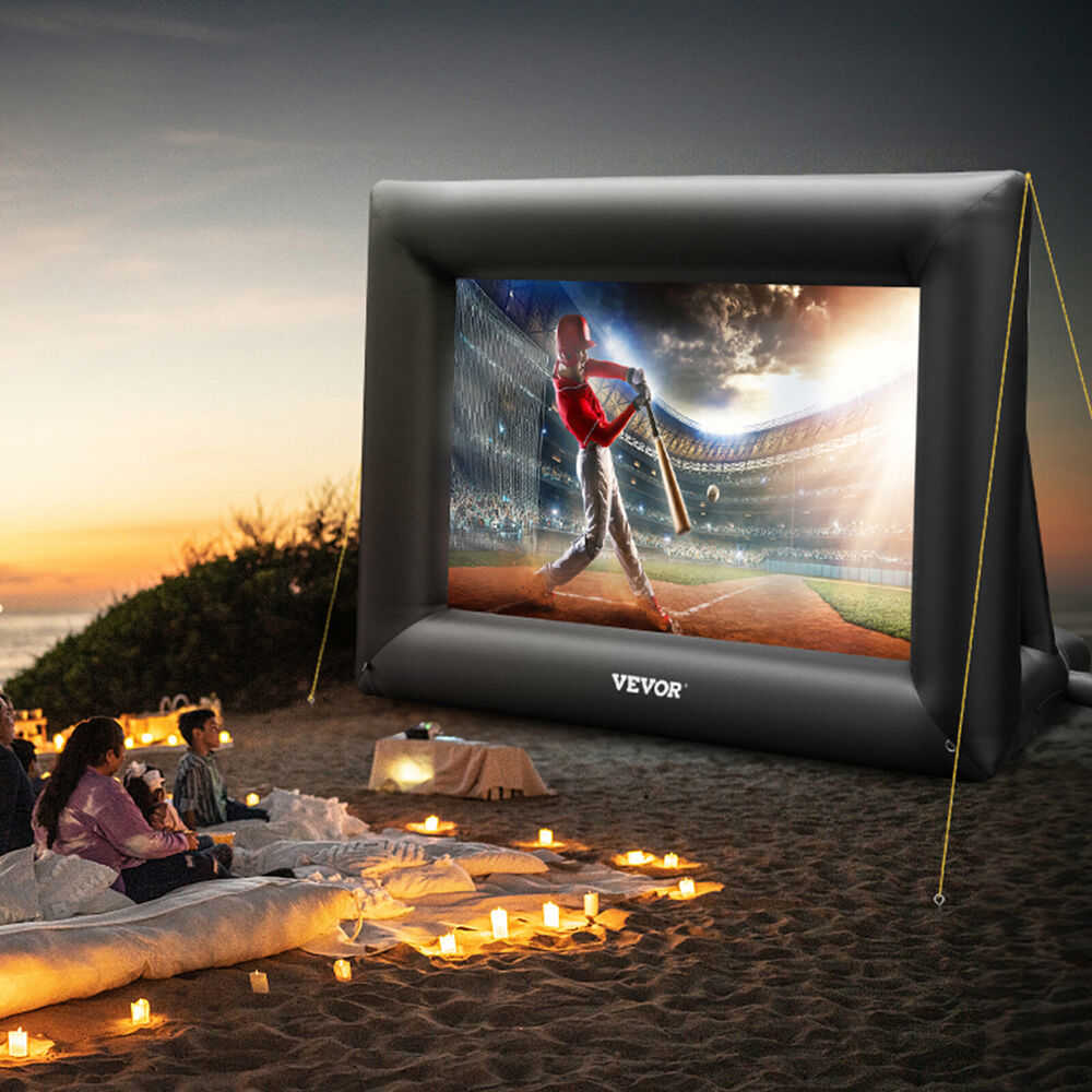 VEVOR 24FT Inflatable Outdoor Movie Projector Screen with Blower