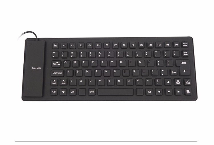 Waterproof Silicone Foldable Keyboard with USB