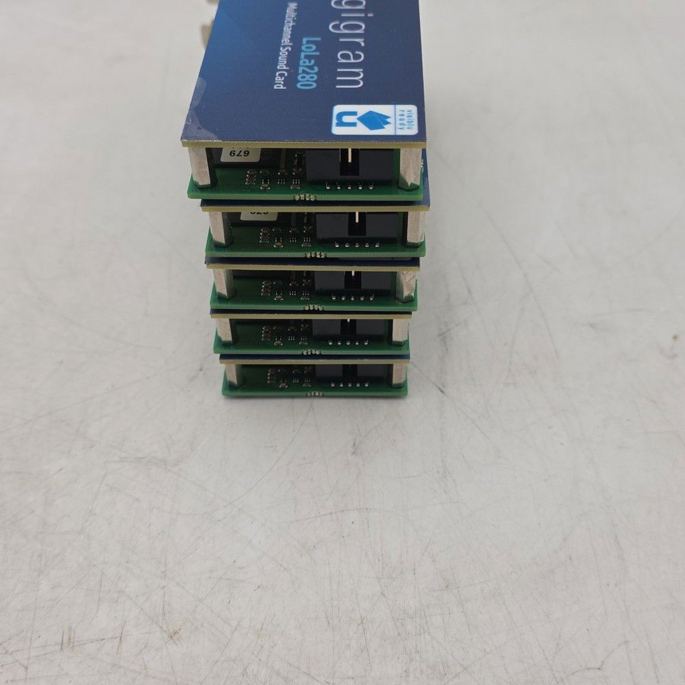 5xDigigram LoLa 280 Logging Skimmer 8 Channel HD Audio Recording PCIe x1 LP Card