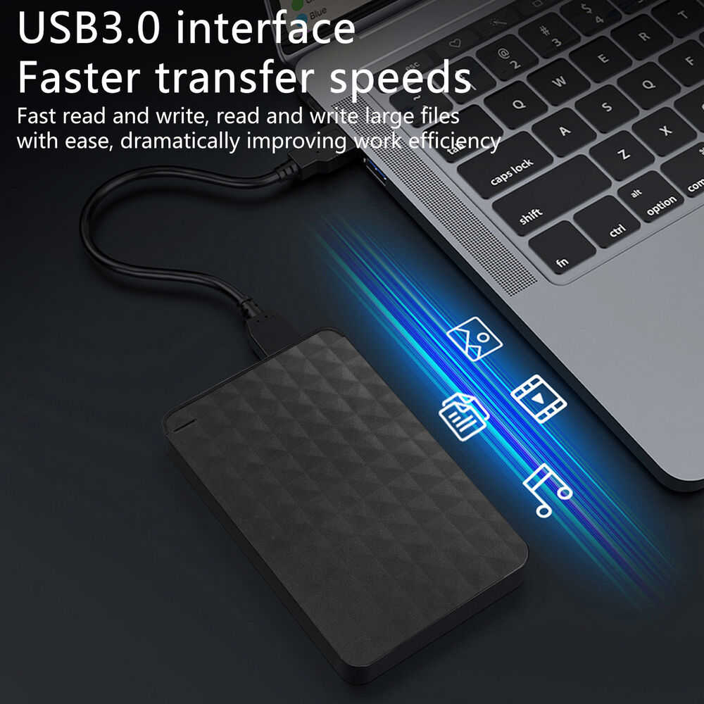 High-Speed Portable USB 3.0 External Hard Drive with Massive Storage Capacity