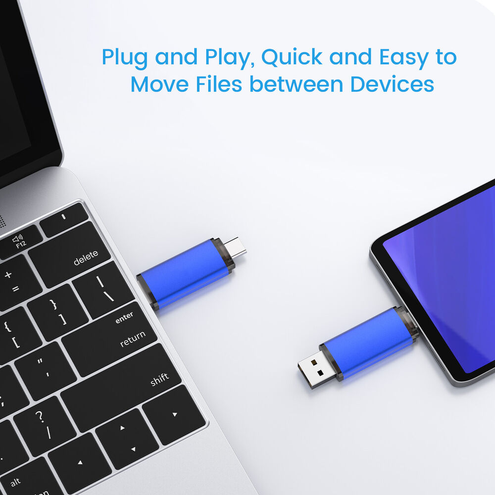 High-Capacity Dual Type-C USB Flash Drive