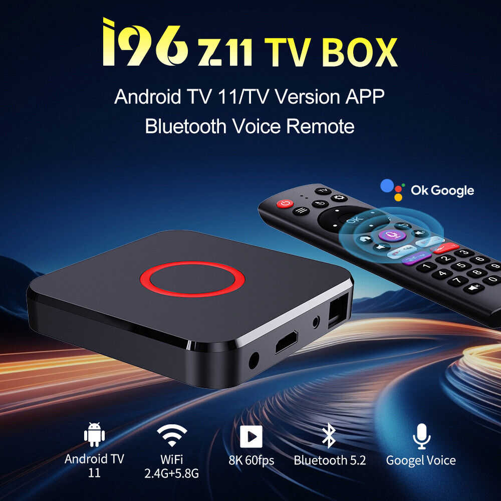 8K HDR Smart TV Box with WiFi and Wireless Screen Projection