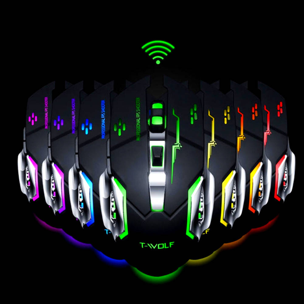 Rechargeable LED Gaming Mouse for PC and Laptop