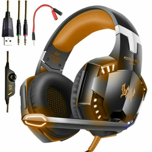 RGB Surround Sound Gaming Headset for PC, PS4, Xbox One
