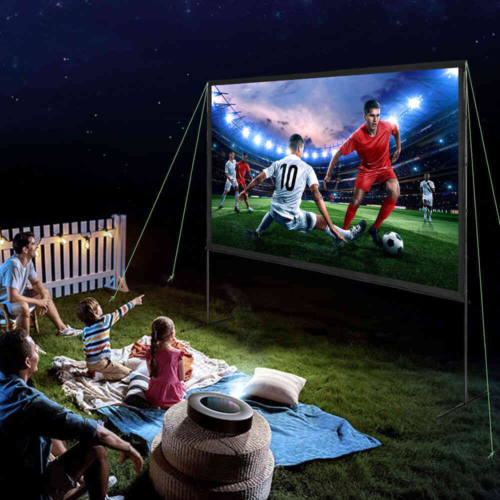 VEVOR 120 Inch 16:9 4K Projector Screen with Stand
