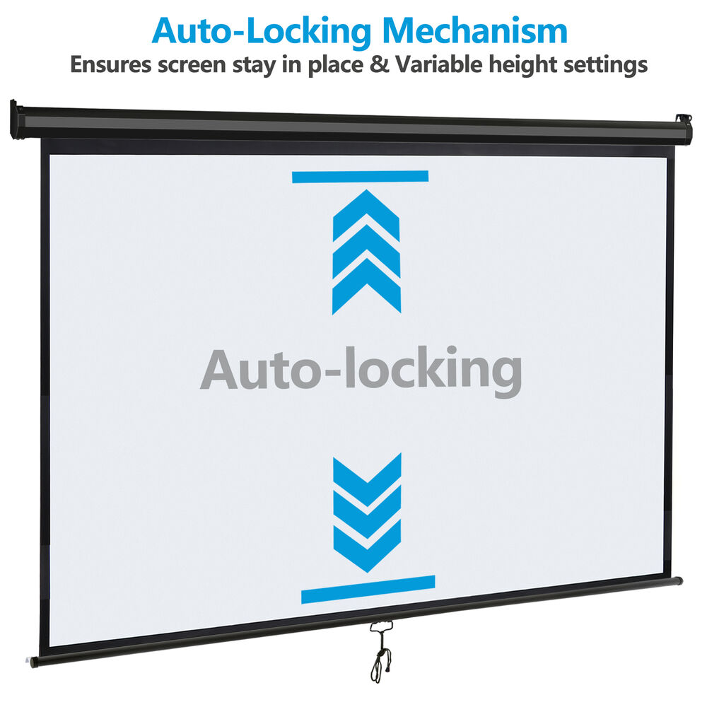 80 Inch 16:9 HD Projector Screen for Home Cinema