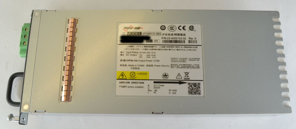 Power One 510W SPDBRCD-06G High-Efficiency Switching Power Supply