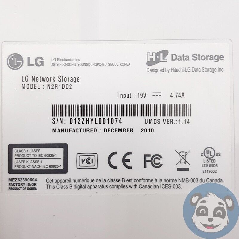LG N2R1DD2 Network Storage Device