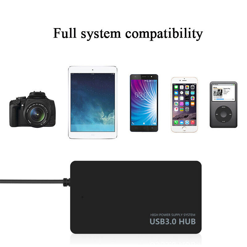 4 Port USB 3.0 Hub Multi Splitter Adapter