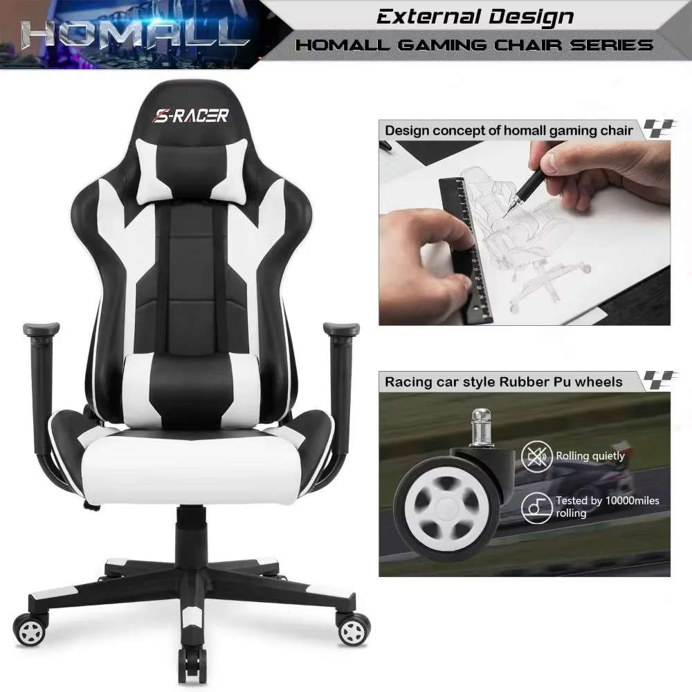 Premium Leather High Back Gaming and Office Chair