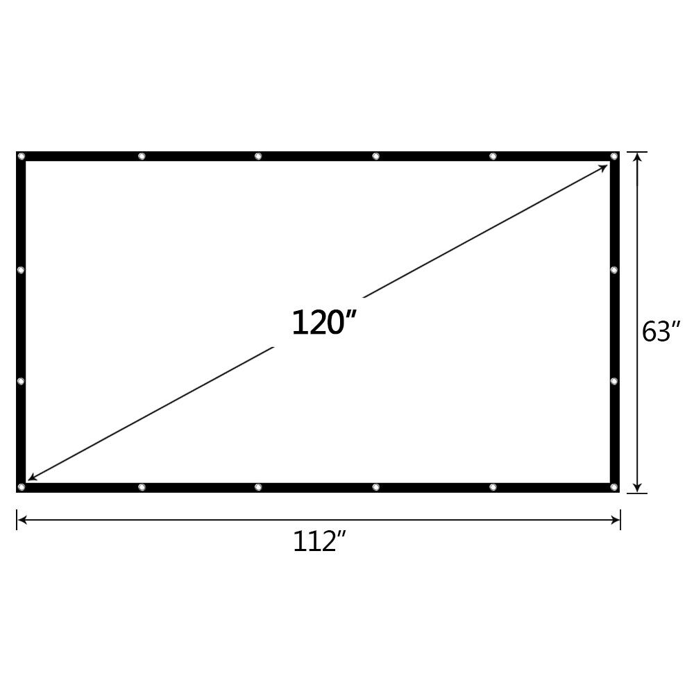 Portable Foldable Projector Screen for Outdoor and Home Cinema