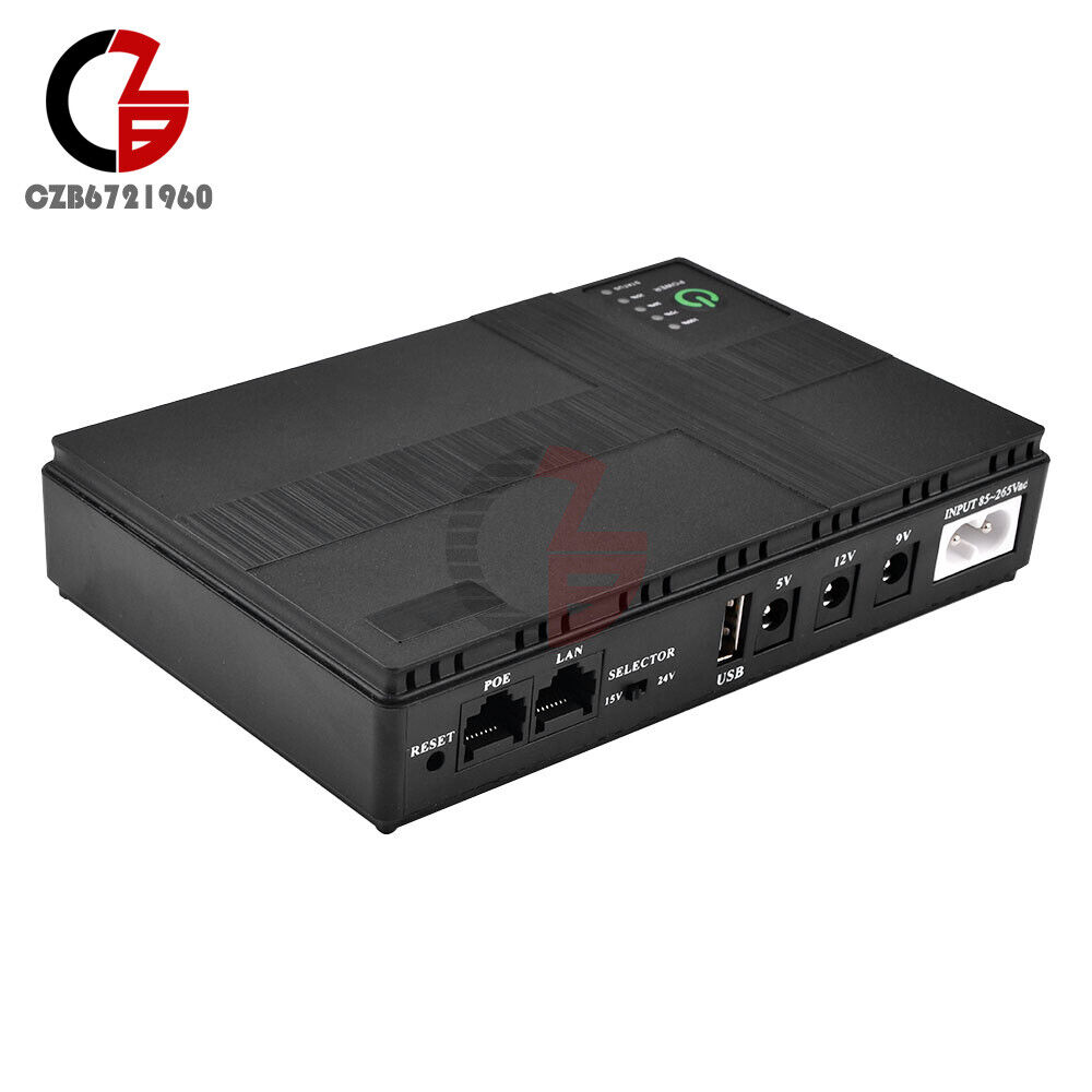 10400mAh Portable UPS Power Supply for WiFi Routers