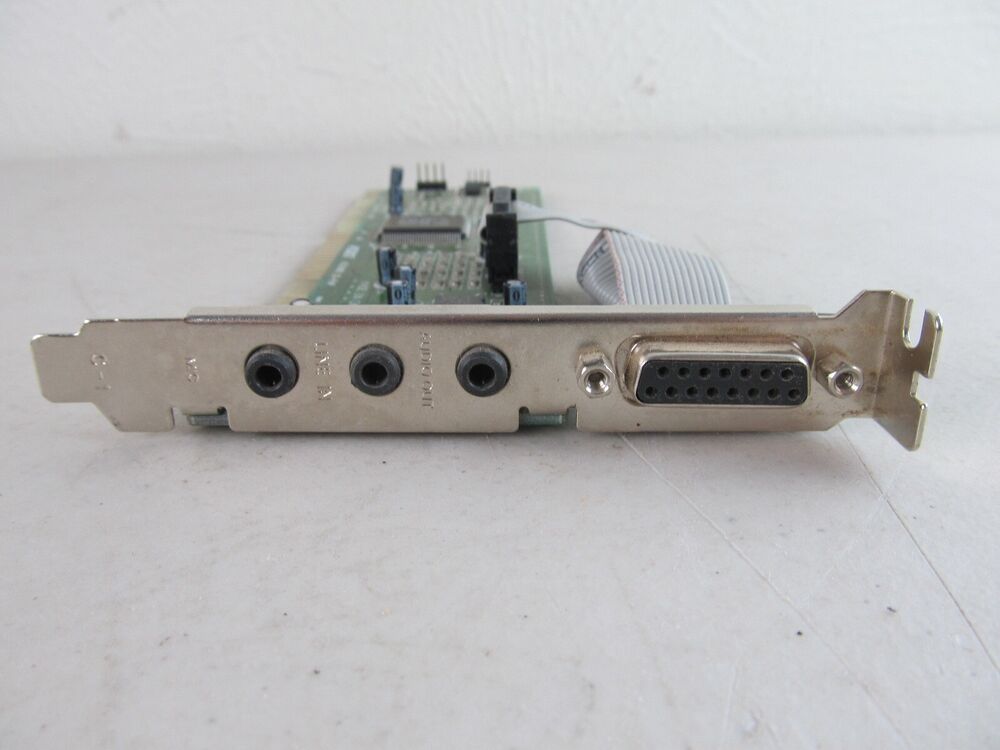 Vintage 16 Bit AS007 Sound Card with Game Port for Retro Gaming