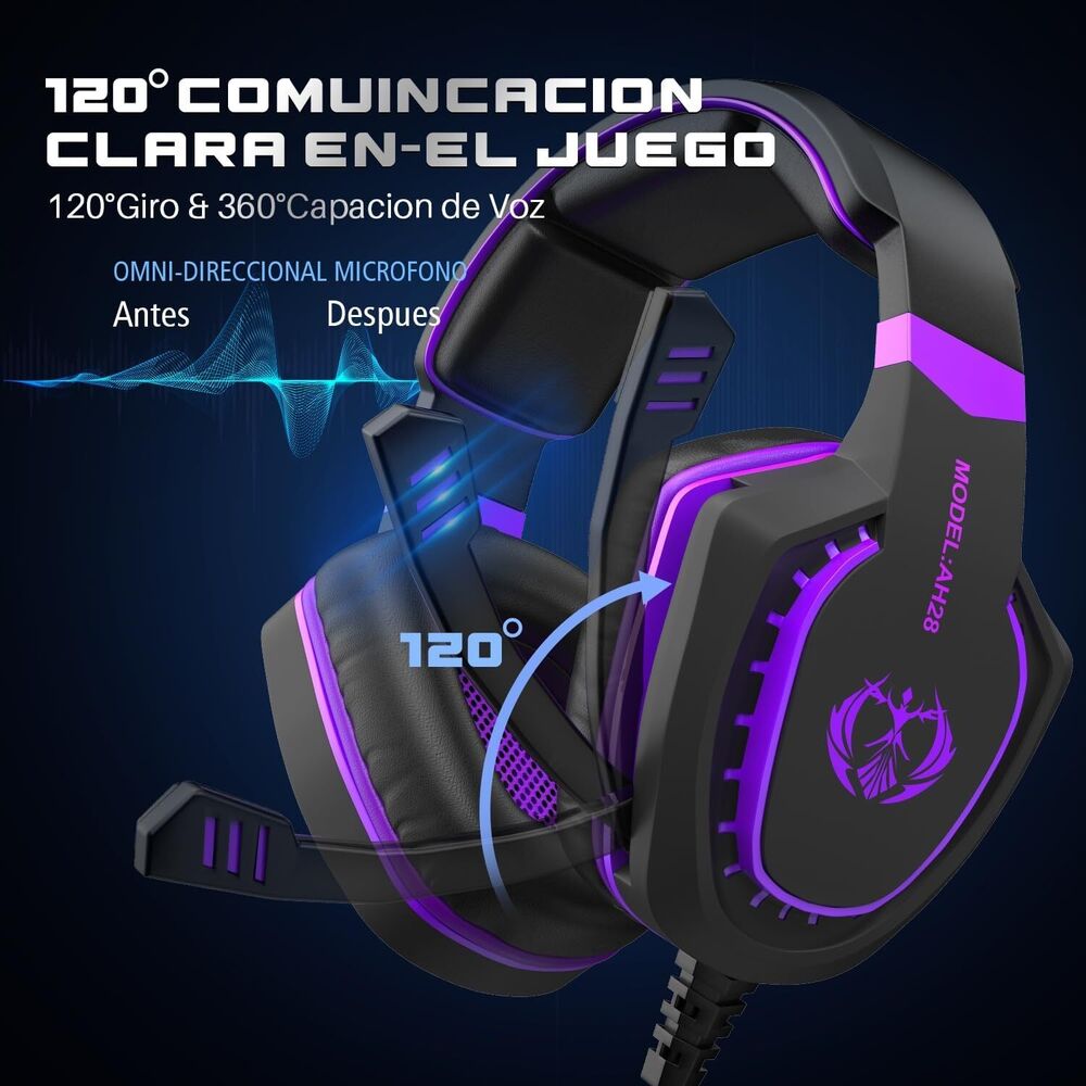 Multi-Platform Wired Gaming Headset with Built-in Microphone