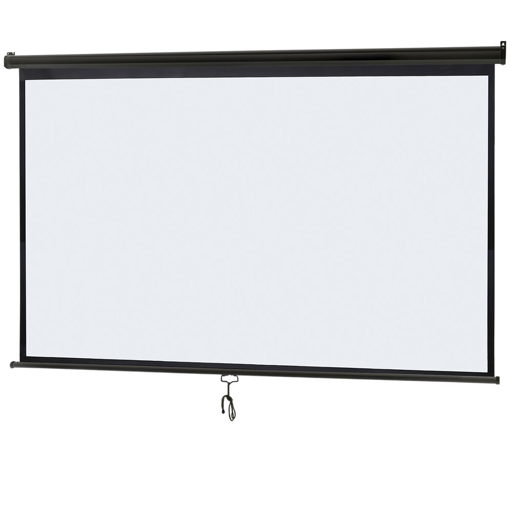 4K 16:9 HD Pull Down Projector Screen for Home Theater