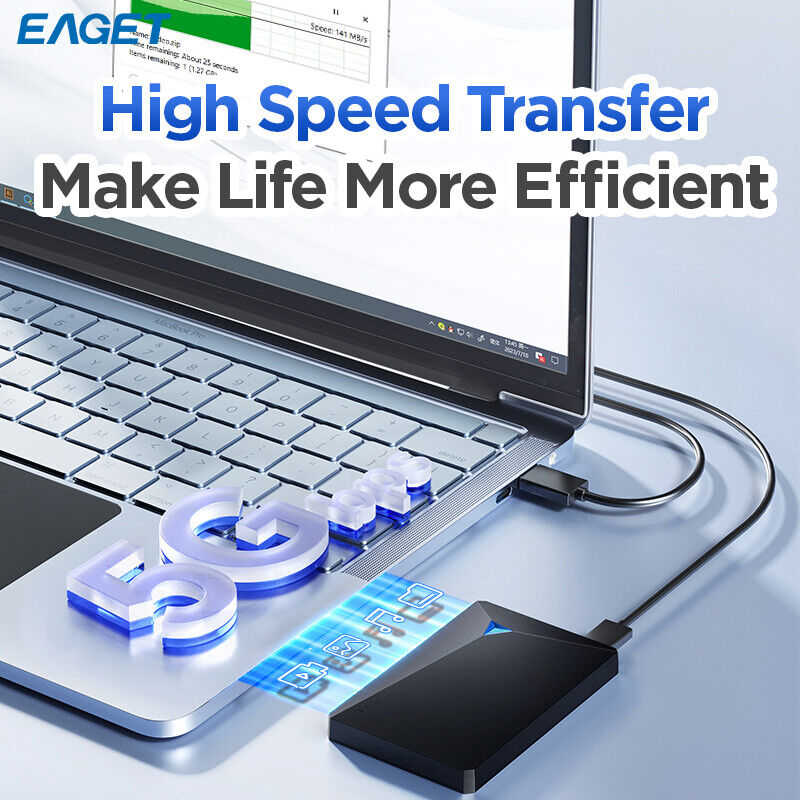 EAGET USB 3.0 External Hard Drive HDD 500GB/1TB