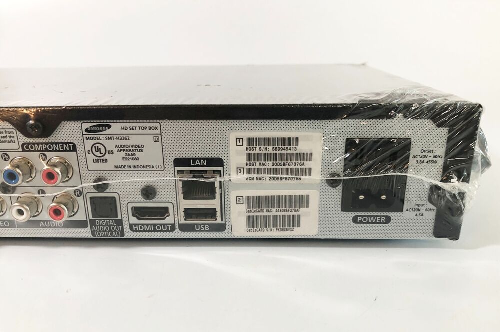 Samsung HD HDMI Model SMT-H3362 Home Network Digital Set-Top Box