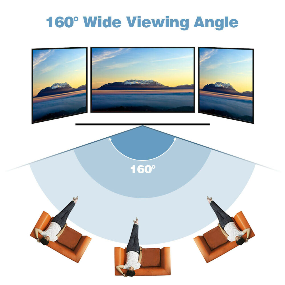 120 Inch Portable 4K HD Projector Screen with Stand