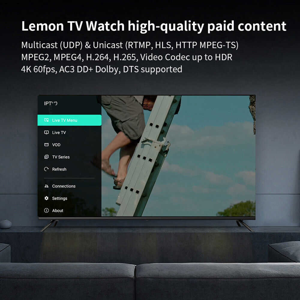 4K HDR Smart TV Box with Wifi and Wireless Screen Projection