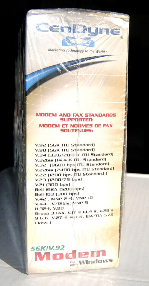 CenDyne Quickconnect 56K V.92 PCI Modem