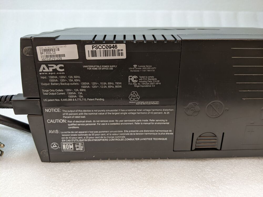 APC BR1300LCD Back-UPS RS 1300VA Uninterrupted Power Supply