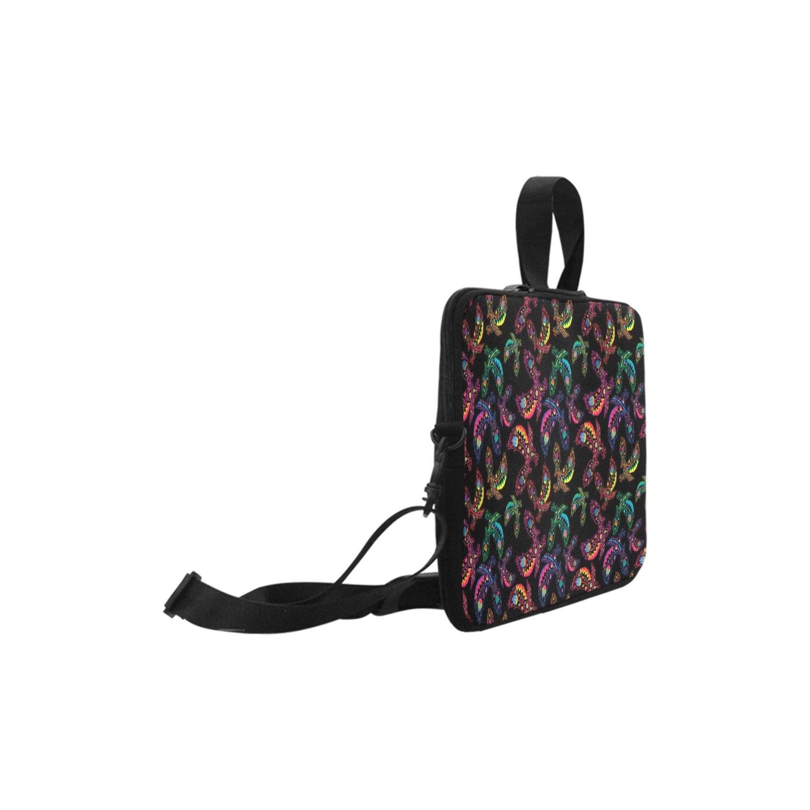 Neon Floral Eagles Laptop Handbag