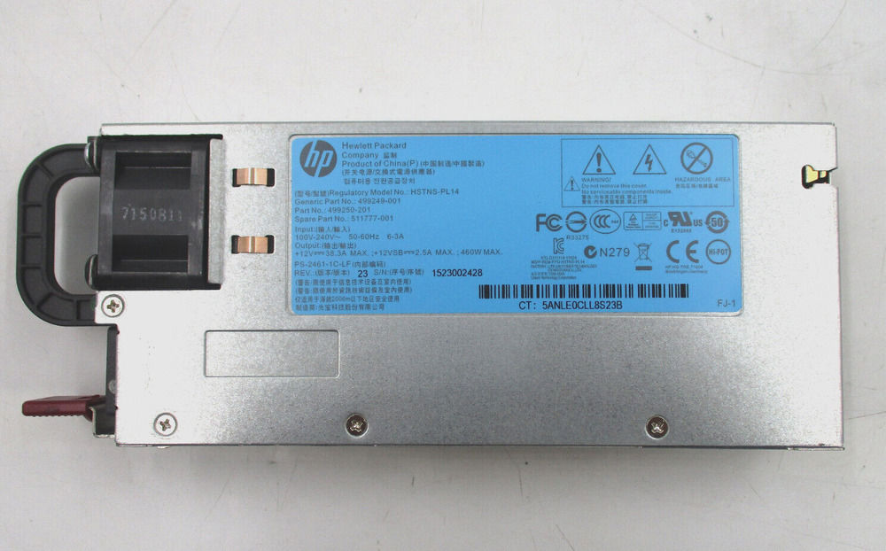 HP HSTNS-PL14 460W Power Supply for DL360 G6 Server