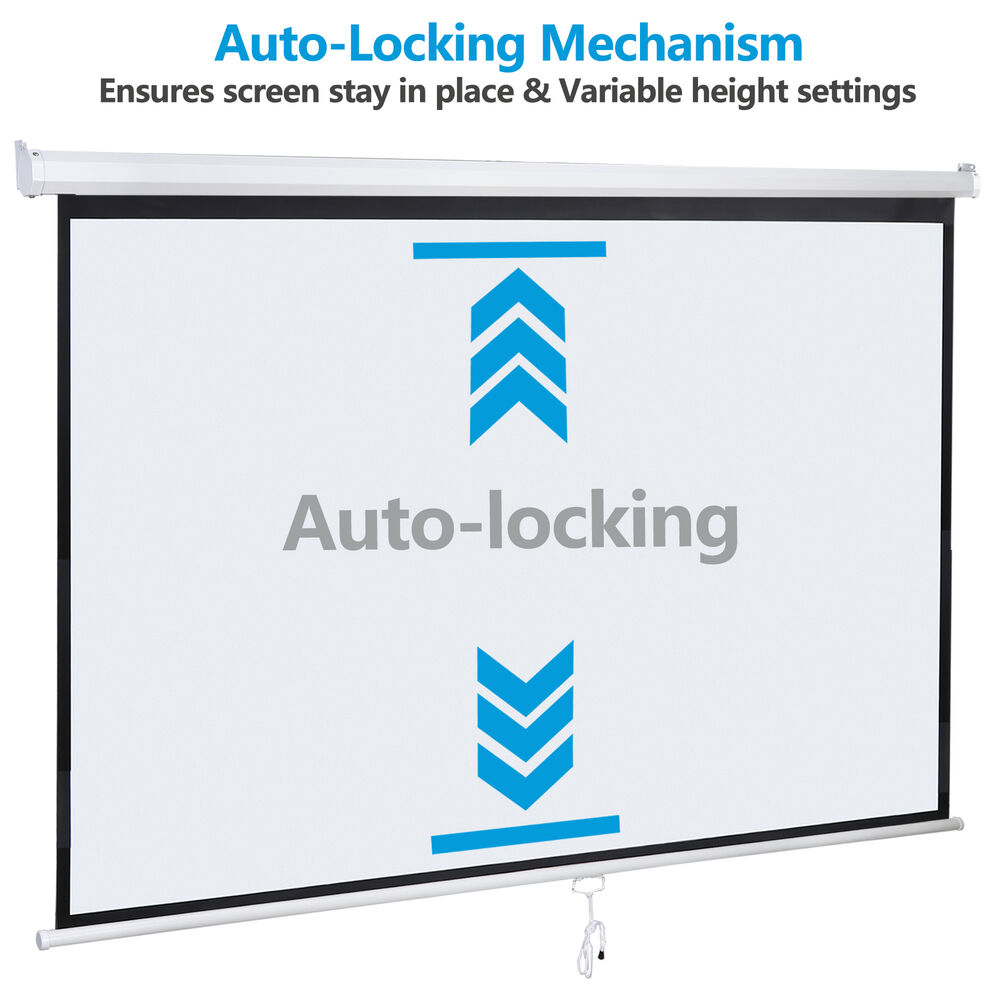 16:9 HD Diagonal Projection Screen for Home Theater