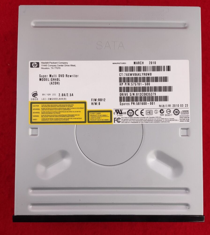 HP 16x DVD+-R/RW SATA SuperMulti Dual Layer Optical Drive