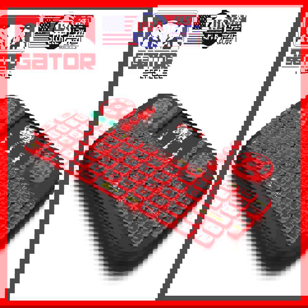 Compact Wireless Bluetooth Keyboard with Integrated Touchpad for Smart-TV, Android TV, and PC