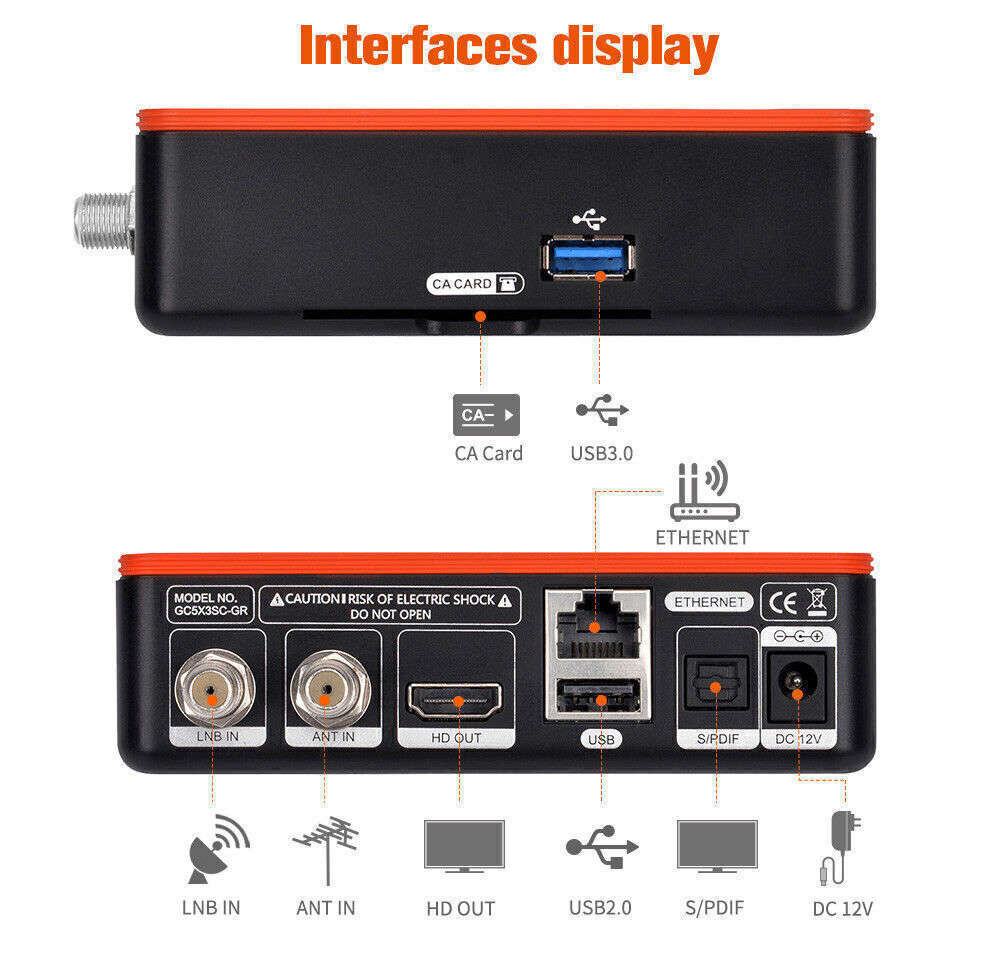 4K UHD FTA DVB-S2/S2X/ATSC 3.0 Combo Satellite TV Receiver Android Smart TV BOX
