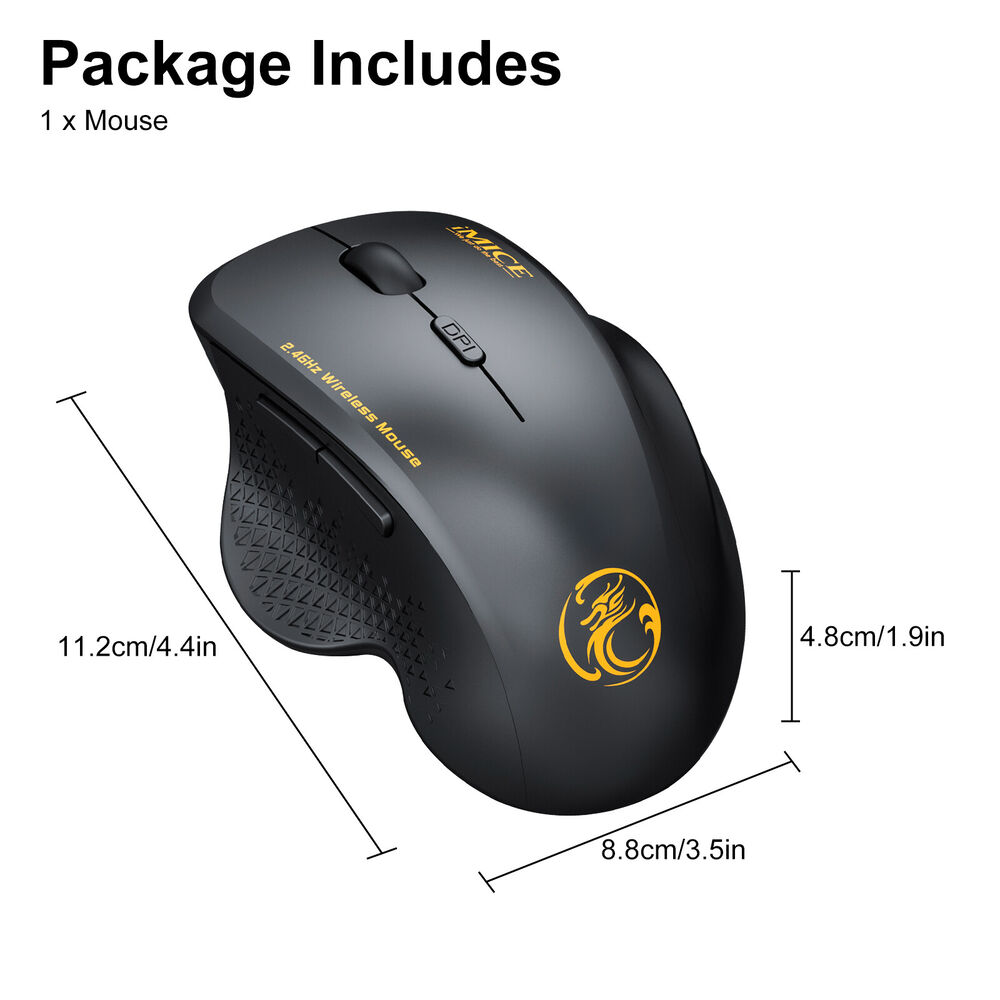 2.4GHz Wireless Optical Gaming Mouse with 6 Buttons