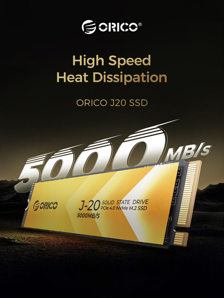 ORICO M.2 NVMe SSD 2TB PCIe 4.0 Gen4*3 Internal Solid State Drive
