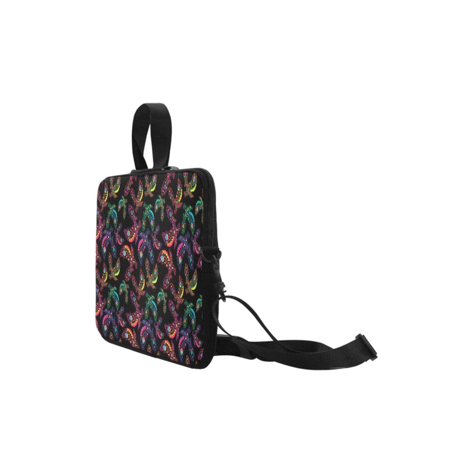 Neon Floral Eagles Laptop Handbag