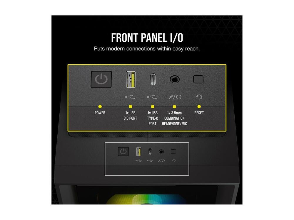 Corsair iCUE 4000X RGB ATX Mid Tower Computer Case