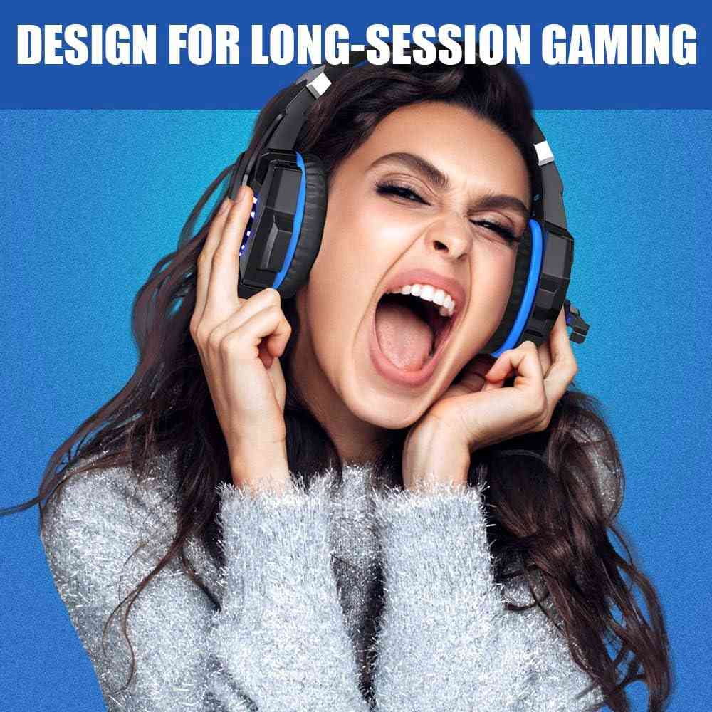 BENGOO G9000 Stereo Gaming Headset for PS4, PC, Xbox One, PS5 Controller with Noise Cancellation