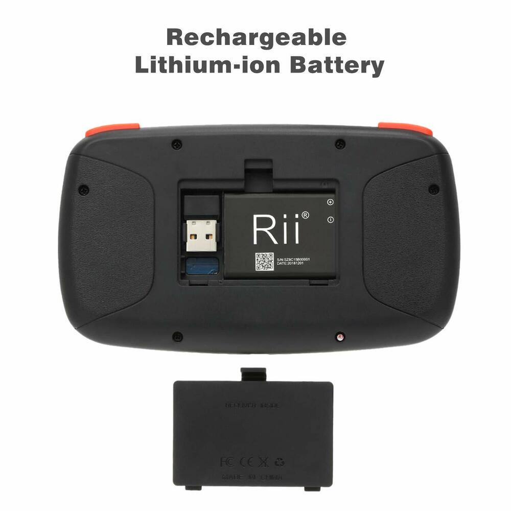 Rii i4 Bluetooth & 2.4GHz Backlit Portable Mini Keyboard