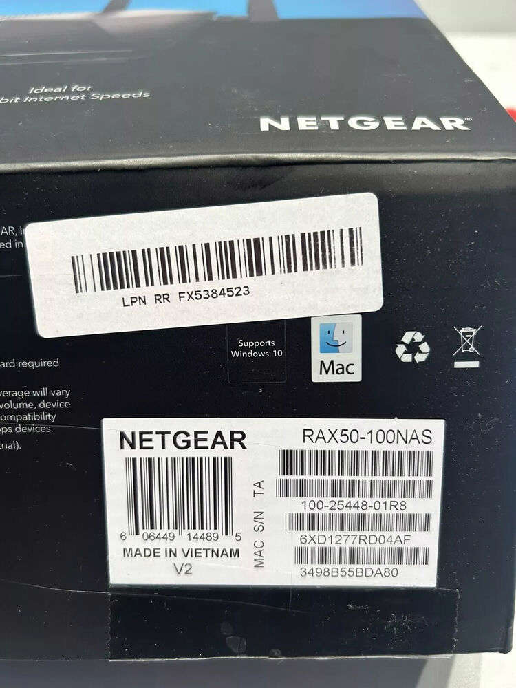 NETGEAR RAX50 Dual-Band AX5400 Wi-Fi 6 Router