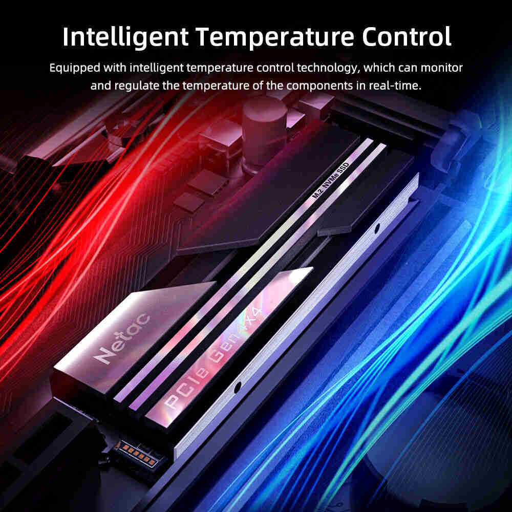 Netac 500GB M.2 PCIe 4.0 Gen 4x4 NVMe SSD for PC and PS5