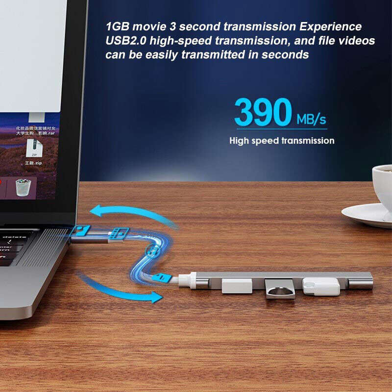 USB C HUB 3.0 Type C 3.1 4 Port Multi Splitter Adapter