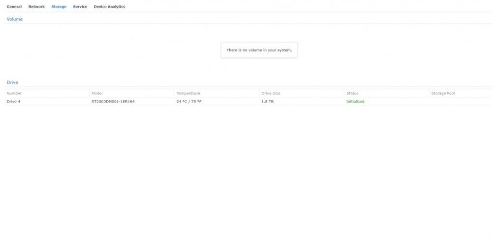 Synology DiskStation DS918+ 4-Bay NAS with 2TB HDD
