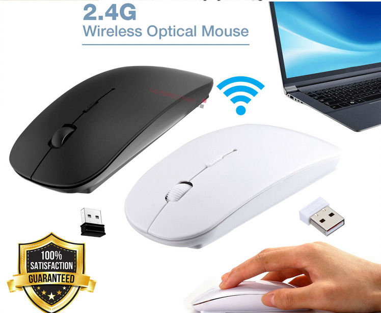 2.4GHz USB Wireless Optical Mouse for Apple Mac and PC