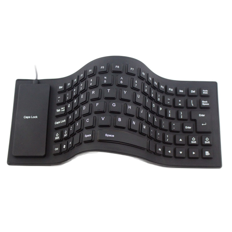 Waterproof Silicone Foldable Keyboard with USB