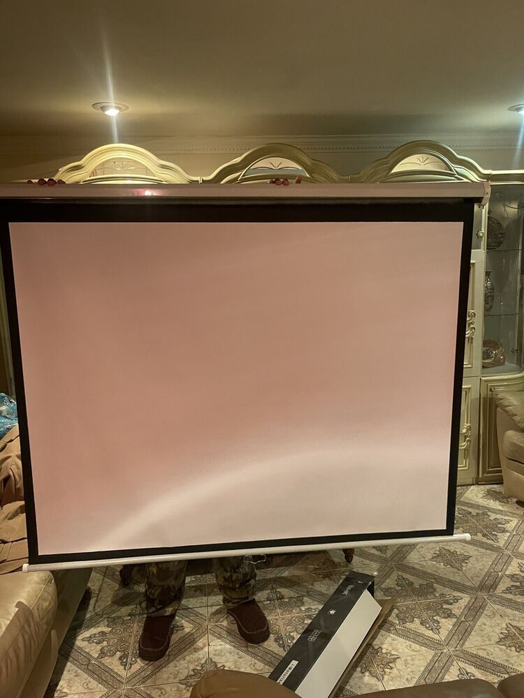 GS Projectors Model 100-8K UHDTV Projector Screen - 60 x 72